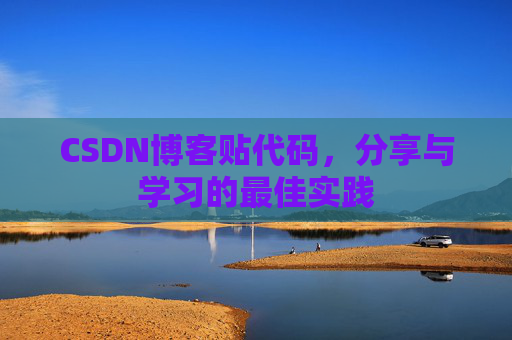 CSDN博客贴代码，分享与学习的最佳实践